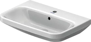 Duravit Waschtisch DuraStyle 650 mm mit ÜL, mit HLB, 1 HL, weiß – Bild 3