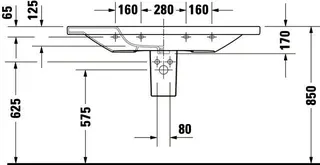 Duravit Möbelwaschtisch DuraStyle 1200 mm mit ÜL, mit HLB, 1 HL, weiß – Bild 5