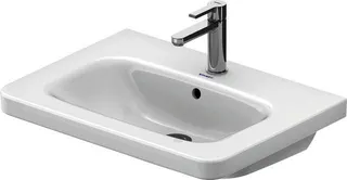 Duravit Möbelwaschtisch DuraStyle 650 mm mit ÜL, mit HLB, 1 HL, weiß – Bild 2