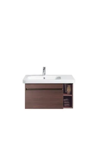 Duravit Möbelwaschtisch DuraStyle 800 mm m.ÜL, m.HLB, 1 HL, Becken li., weiß
