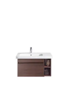 Duravit Möbelwaschtisch DuraStyle 800 mm m.ÜL, m.HLB, 1 HL, Becken li., weiß