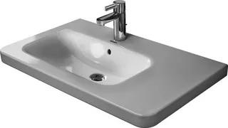 Duravit Möbelwaschtisch DuraStyle 800 mm m.ÜL, m.HLB, 1 HL, Becken li., weiß – Bild 3