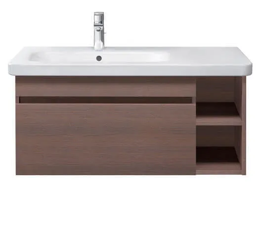 Duravit Möbelwaschtisch DuraStyle 800 mm m.ÜL, m.HLB, 1 HL, Becken re., weiß WG