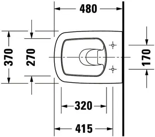 Duravit Wand-WC DuraStyle Compact 480 mm Tiefspüler, weiß – Bild 5