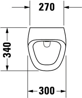 Duravit Urinal DuraStyle, Zulauf von hinten absaugend, ohne Fliege, weiß – Bild 2