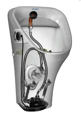 Duravit Urinal Durastyle, Zulauf von hinten f.Netzanschluss, o.Fliege, weiß