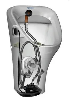 DU Urinal Durastyle, Zulauf von hinten f.Netzanschluss, o.Fliege, weiß