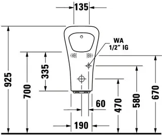 Duravit Urinal Durastyle, Zulauf von hinten rimless, f.Batt., o.Fliege, weiß WG – Bild 4