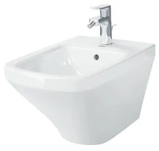 DU Wand-Bidet DuraStyle 540 mm m.ÜL, m.HLB, 1 HL, Durafix, weiß WG