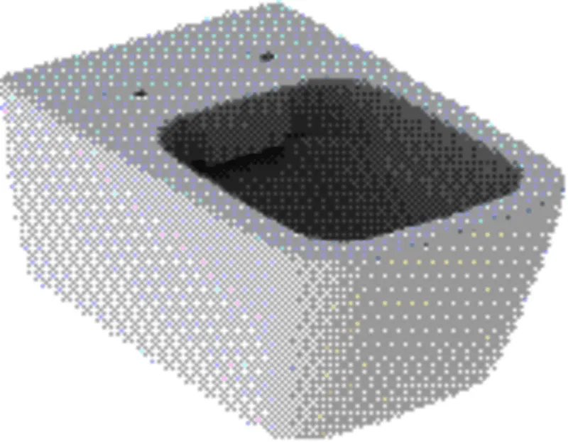 Geberit iCon Square Wand-WC Tiefspüler geschlossene Form, Rimfree, weiß, Tect