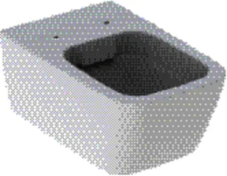Geberit iCon Square Wand-WC Tiefspüler geschlossene Form, Rimfree, weiß