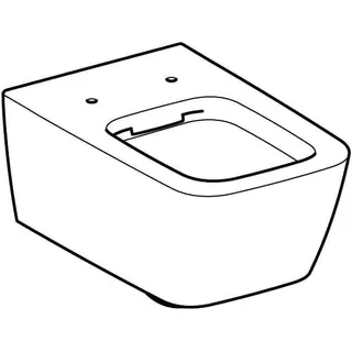 Geberit iCon Square Wand-WC Tiefspüler geschlossene Form, Rimfree, weiß, Tect – Bild 3