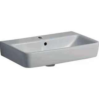 Geberit Renova Compact Waschtisch, 60x37cm mit Hahnloch, mit Überlauf, weiß, KeraTect – Bild 2