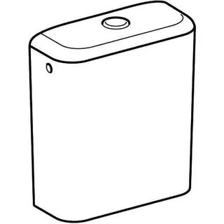 Geberit iCon Sq. AP-SPK aufges., 2-Mengen-Sp. Wasseranschluss seitlich, weiß – Bild 3