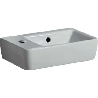 Geberit Renova Compact HWB, verk. Ausladung 40x25cm, Hl. links, mit Überlauf, weiß, KeraTect – Bild 2
