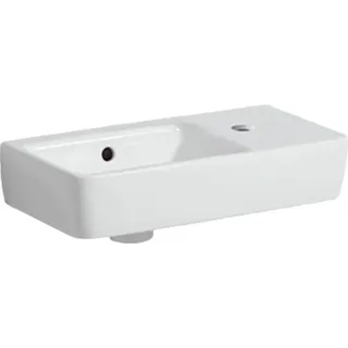 GE Renova Compact HWB, verk. Ausladung 50x25cm, Hl. rechts, m. Ül., weiß