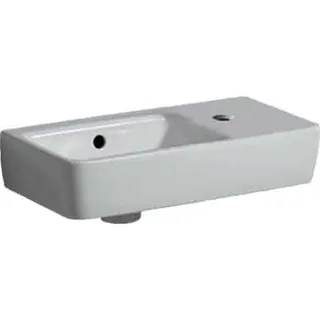 Geberit Renova Compact HWB, verk. Ausladung 50x25cm, Hl. rechts, mit Überlauf, weiß, Tect – Bild 2
