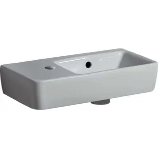 Geberit Renova Compact HWB, verk. Ausladung 50x25cm, Hl. links, mit Überlauf, weiß, KeraTect – Bild 2