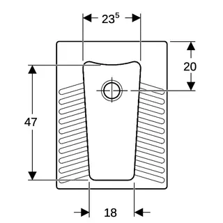 Geberit Publica Hock-WC, 45x60cm weiß – Bild 5