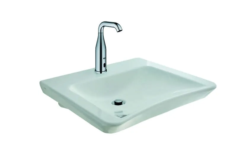 sanibel CARE-Waschtisch mit Hahnloch ohne Überlauf 600x545mm A14 weiß
