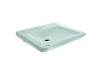sanibel CARE-Waschtisch ohne Hahnloch ohne Überlauf 600x545mm A14 weiß