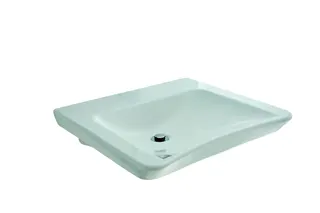 sanibel CARE-Waschtisch mit CLEAN o. HL ohne Überlauf 600x545mm A14 weiß
