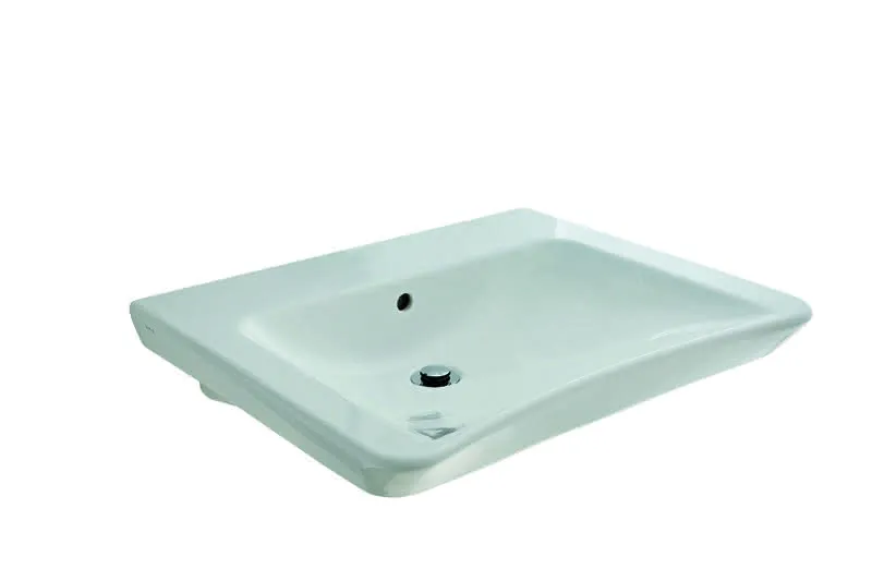 sanibel CARE-Waschtisch mit CLEAN o. HL mit Überlauf 650x560mm A14 weiß