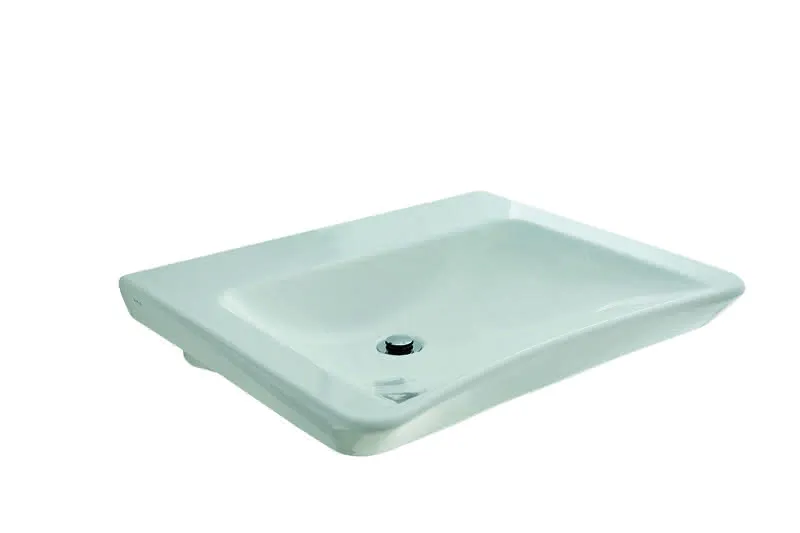 sanibel CARE-Waschtisch ohne Hahnloch ohne Überlauf 650x560mm A14 weiß