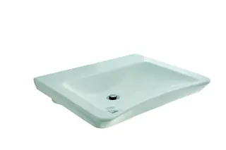 sanibel CARE-Waschtisch ohne Hahnloch ohne Überlauf 650x560mm A14 weiß
