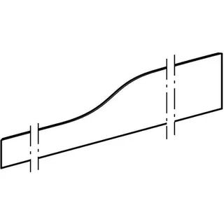 Geberit Bambini Dekorblende, Front für 4 Waschtisch-Arm., tieferes Becken links, rot – Bild 3