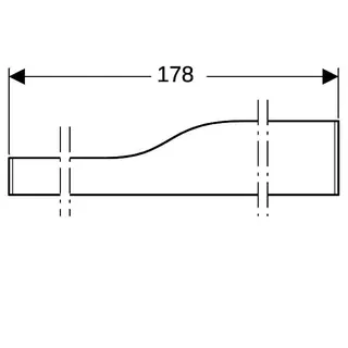 Geberit Bambini Dekorblende, Front für 4 Waschtisch-Arm., tieferes Becken links, rot – Bild 5
