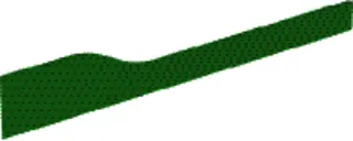 Geberit Bambini Dekorblende, Front für 4 Waschtisch-Arm., tieferes Becken rechts, grün