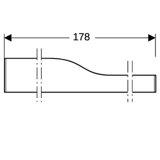 Geberit Bambini Dekorblende, Front für 4 Waschtisch-Arm., tieferes Becken rechts, rot – Bild 5