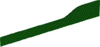 Geberit Bambini Dekorblende, Front für 3 Waschtisch-Arm., tieferes Becken links, grün