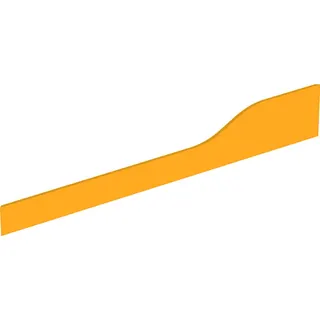 Geberit Bambini Dekorblende, Front für 4 Waschtisch-Arm., tieferes Becken links, gelb – Bild 2