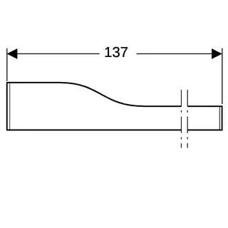 Geberit Bambini Dekorblende, Front für 3 Waschtisch-Arm., tieferes Becken rechts, rot – Bild 5