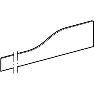 Geberit Bambini Dekorblende, Front für 3 Waschtisch-Arm., tieferes Becken links, weiß – Bild 3