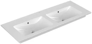 Villeroy & Boch Schrank-Doppelwaschtisch Venticello 1300x500mm Rechteck m. ÜL. Weiß Alpin – Bild 4