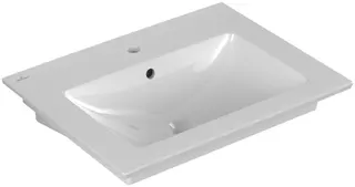 Villeroy & Boch Waschbecken Venticello 655x500mm Rechteck 1HL. mit Überlauf Weiß Alpin – Bild 3