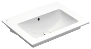 Villeroy & Boch Waschbecken Venticello 655x500mm Rechteck mit Überlauf Weiß Alpin