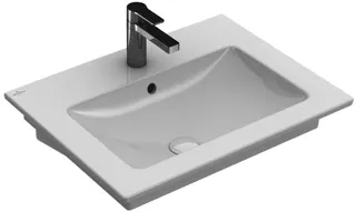 Villeroy & Boch Waschbecken Venticello 600x505mm Rechteck 1HL. mit Überlauf Weiß Alpin