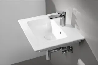 Villeroy & Boch Handwaschbecken Venticello 500x420mm re-eckig 1HL. m. ÜL. Weiß Alpin cplus – Bild 2