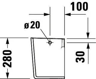 Duravit Halbsäule ME by Starck für 071945, weiß – Bild 4
