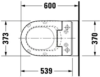 Duravit Stand-WC ME by Starck 600 mm, TS, BTW Abg.waagr.,f.SW m.verd.Anschl.,weiß – Bild 5