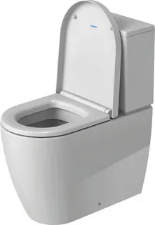 Duravit Stand-WC Kombi ME by Starck 650 mm Tiefspüler, f.SPK, Abg.vario, weiß – Bild 4
