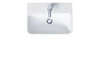 Duravit Waschtisch ME by Starck 600 mm mit ÜL, mit HLB, 1 HL, weiß