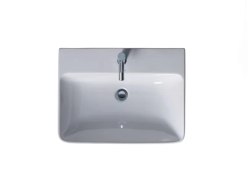 Duravit Waschtisch ME by Starck 650 mm mit ÜL, mit HLB, 1 HL, weiß