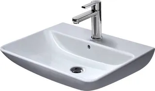 Duravit Waschtisch ME by Starck 650 mm mit ÜL, mit HLB, 1 HL, weiß – Bild 5
