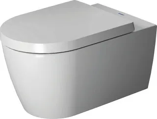 Duravit Wand-WC ME by Starck 570 mm Tiefspüler, Durafix, weiß – Bild 4