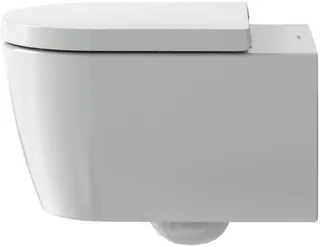 Duravit Wand-WC ME by Starck 570 mm Tiefspüler, Durafix, weiß WonderGliss – Bild 5